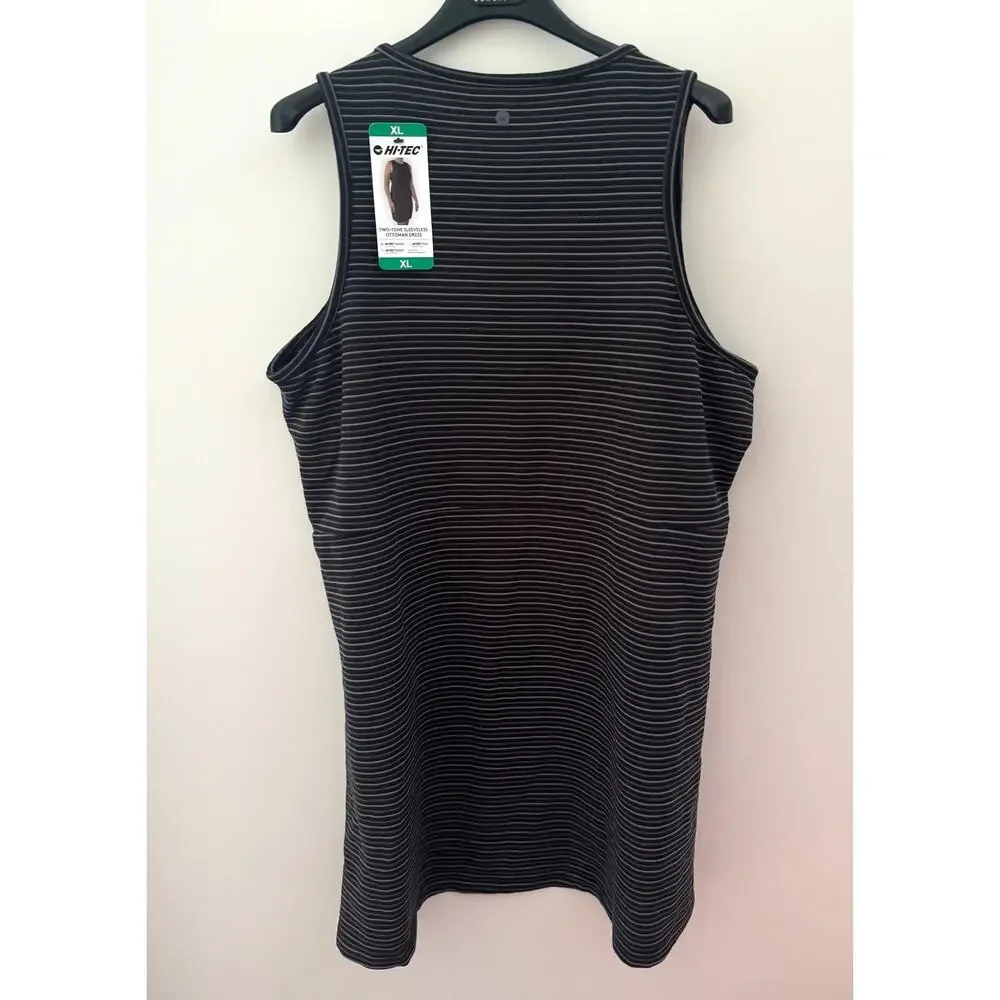 New With Tags Hi Tec Two Tone Sleeveless Ottoman Dress Womens XL‎ Zipper Pocket - Picture 3 of 6
